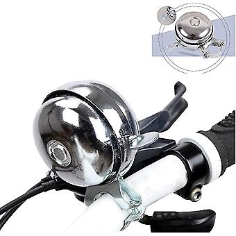 Veeki Rotating Durable Double Sided Metal Classic Chrome Bicycle Bell Suono nitido - Black Bell (Acquista 1 Ricevi 1 Gratis) (due confezioni)