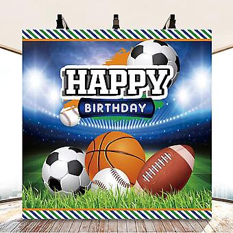 Striscione di compleanno a tema calcio, decorazioni per feste a tema