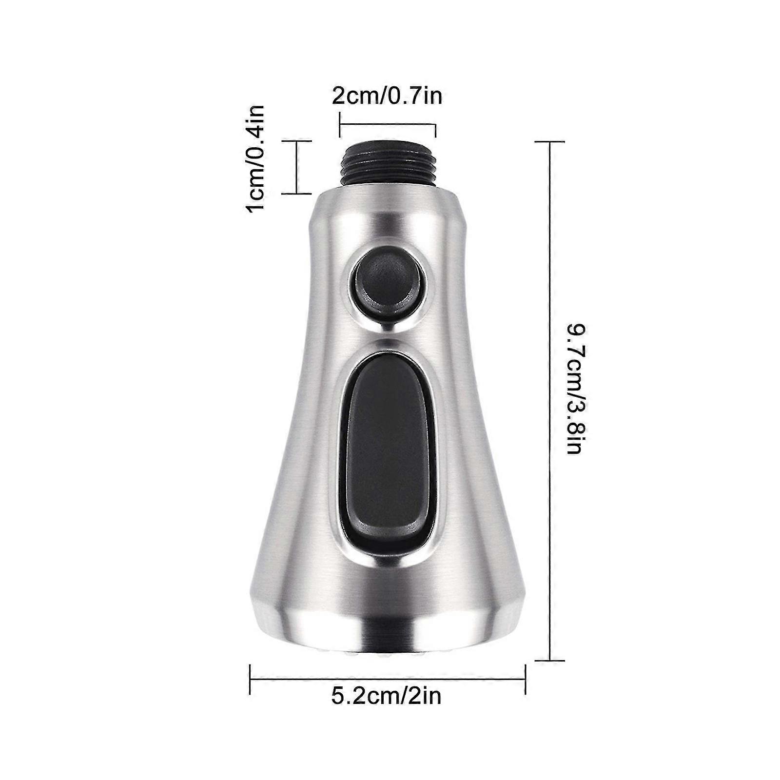 Pull Down Kitchen Faucet Head Replacement , 3 Function Kitchen Faucet Sprayer Head Pull Out Spray Head Q