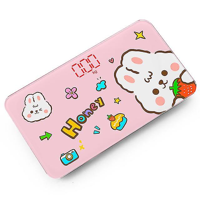Draagbare Mini Cartoon Weegschaal Elektronische Weegschalen Bascula LCD Digitale Weegschaal Lichaamsgewicht Smart Balance Boarding Weegschaal
