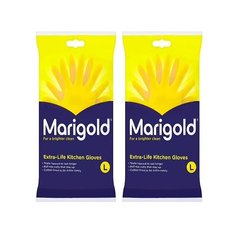Marigold extra-life kitchen Large Gloves (2 pack)