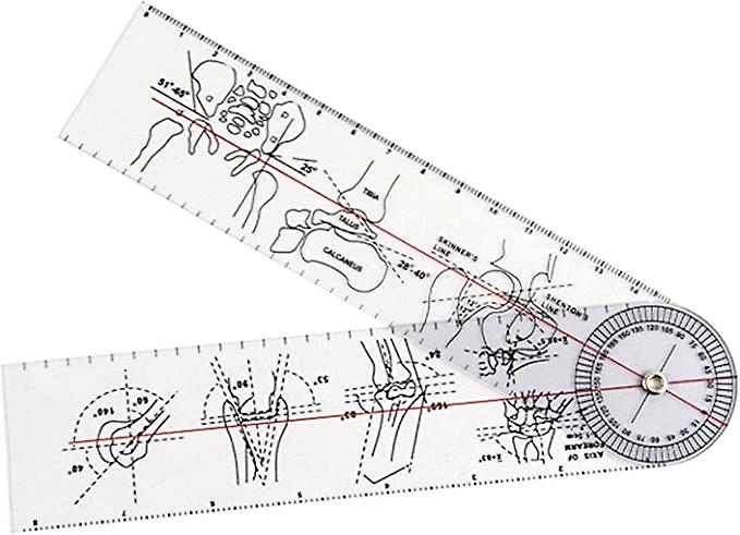 Orthopedic Ruler 20cm Goniometer Angle Medical Ruler Joint Orthopedics Tool Instruments Protractor