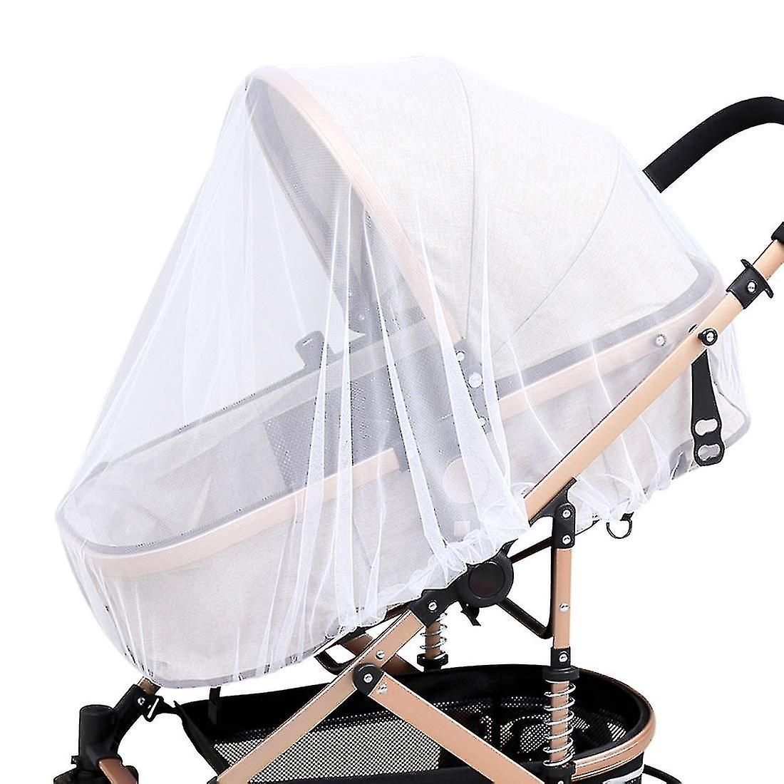 Moskitonetz Kinderwagen/mckennetz Fr Kinderwagen Buggy,moskitonetz Mit Gummizug,idealer Schutz Vor Wespen Stechmcken Dank Feinem Netzgewebe-wei