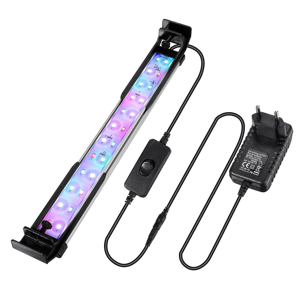 32Cm 24led Rgb Aquarium Fish Tank Light - 2 Modes, Double Drainage, Water Grass Lamp