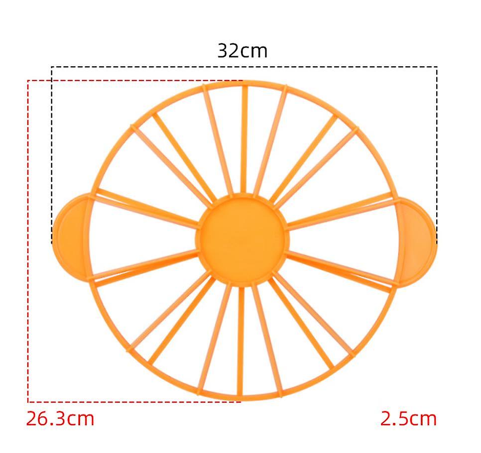 Green Diy Pastry Feeder Plastic Cake Slicer 10/12 Pieces Equalizer Baking Tool