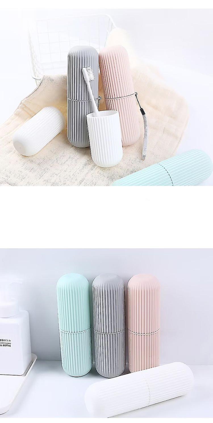 Portable toothbrush storage box, pink