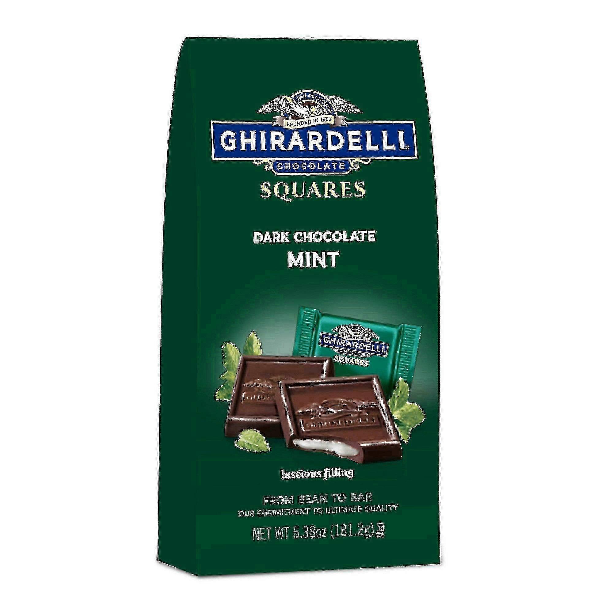 Ghirardelli Dark Chocolate Mint Squares, 6.38 Oz
