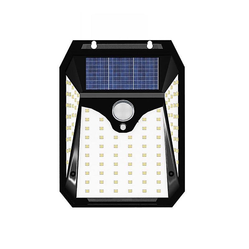 82Led Motion Sensor Solar Wall Light, Ip65 Waterproof, Human Body Induction, Solar Powered For Garden Decoration