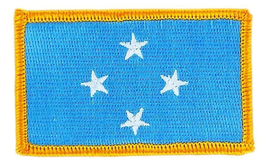 Patch Ecusson Brode Flag Micronesie Thermonesie Thermocollant Insigne Blason
