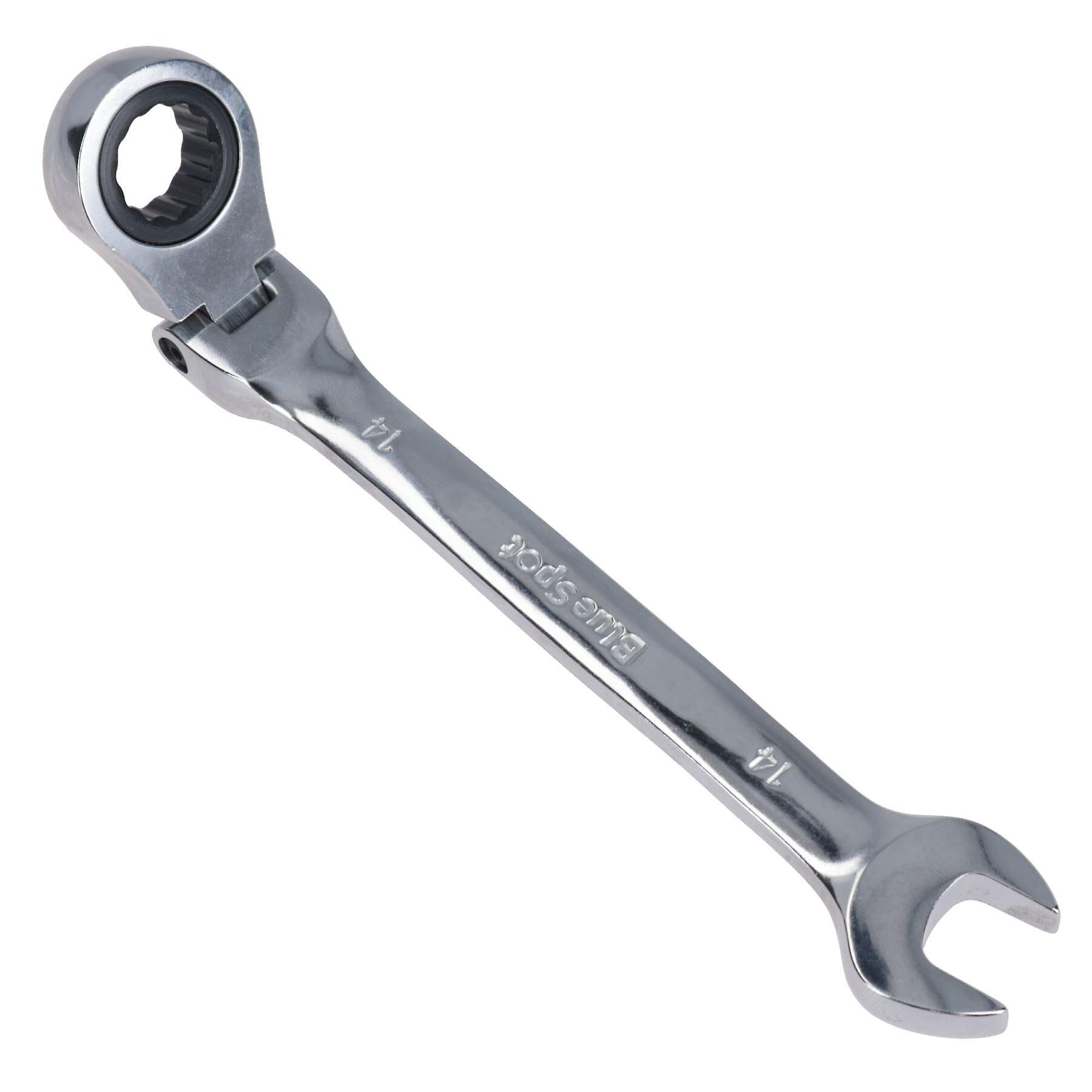 14mm Metric Flexible Combination Ratchet Spanner Wrench Bi-Hex 12 Sided