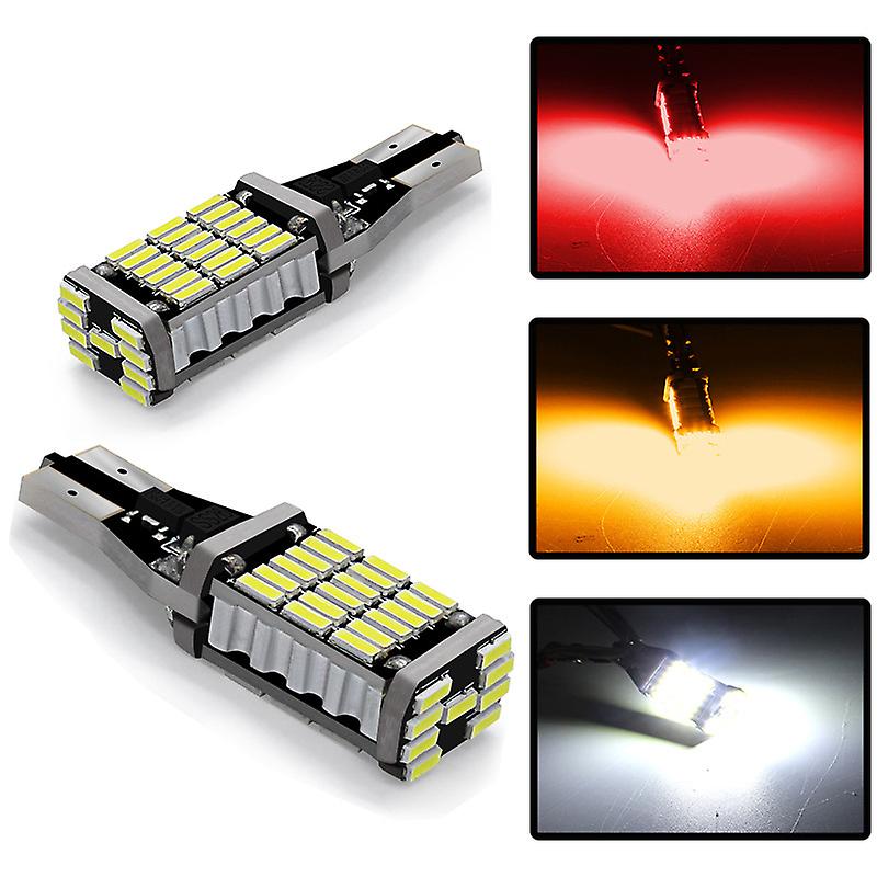 2pcs T15 4014 45smd Led Super Bright Led Bulbs For Reverse Lamp Backup Parking Light
