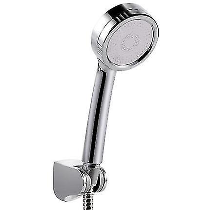 Shower + 1.5m Shower Hose + Basic Shower Water Saving Switch Button High Pressure Hand Shower Stainl