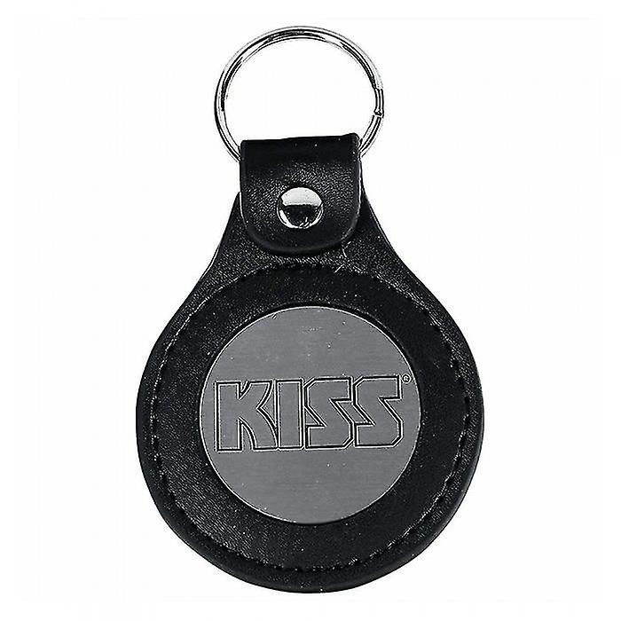 Kiss Logo Leather Keyring