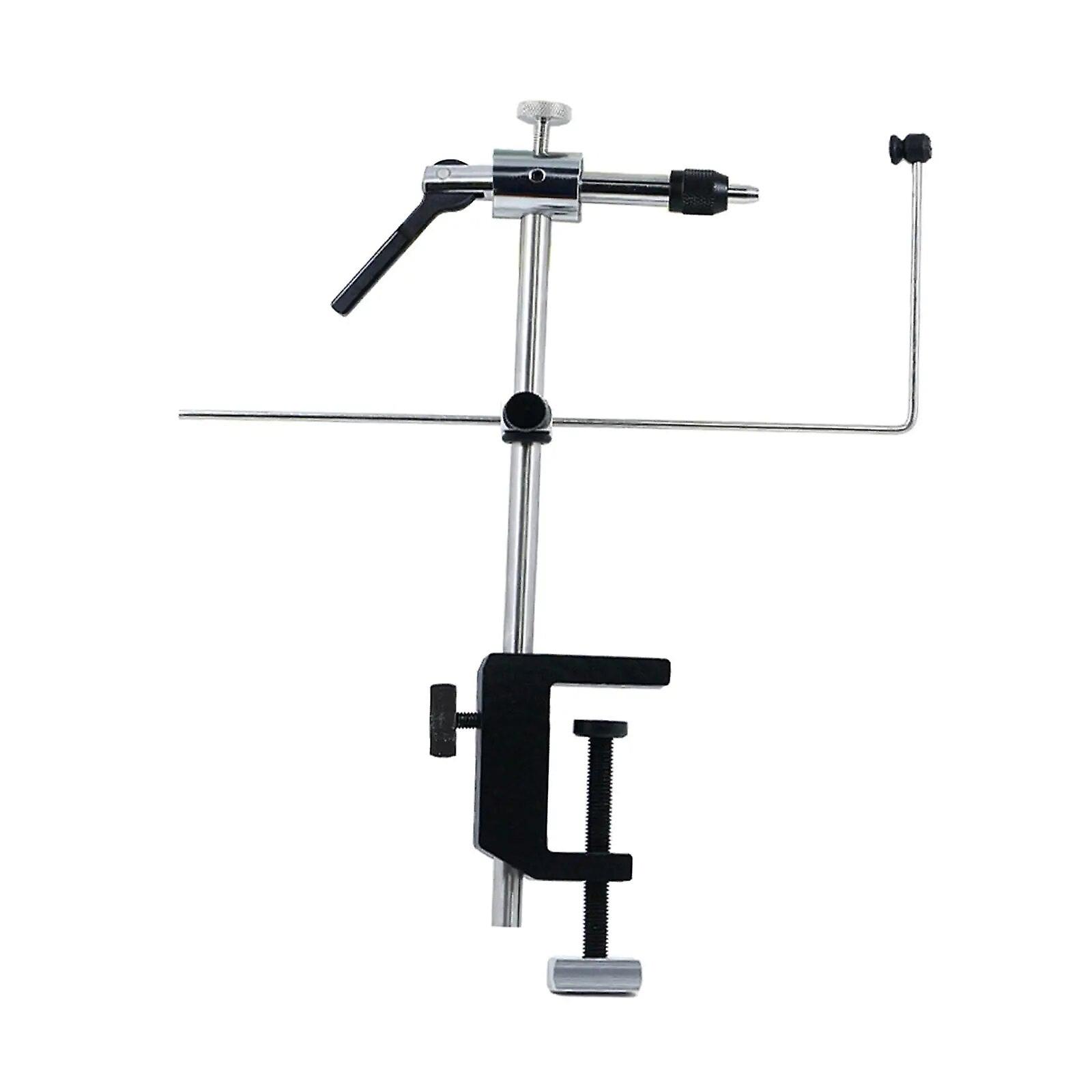 Fly Tying Vise 360° Rotation Portable Universal Stainless Steel Rotary Fishing Hook Rotary Tying Vise Fly Tying Tools