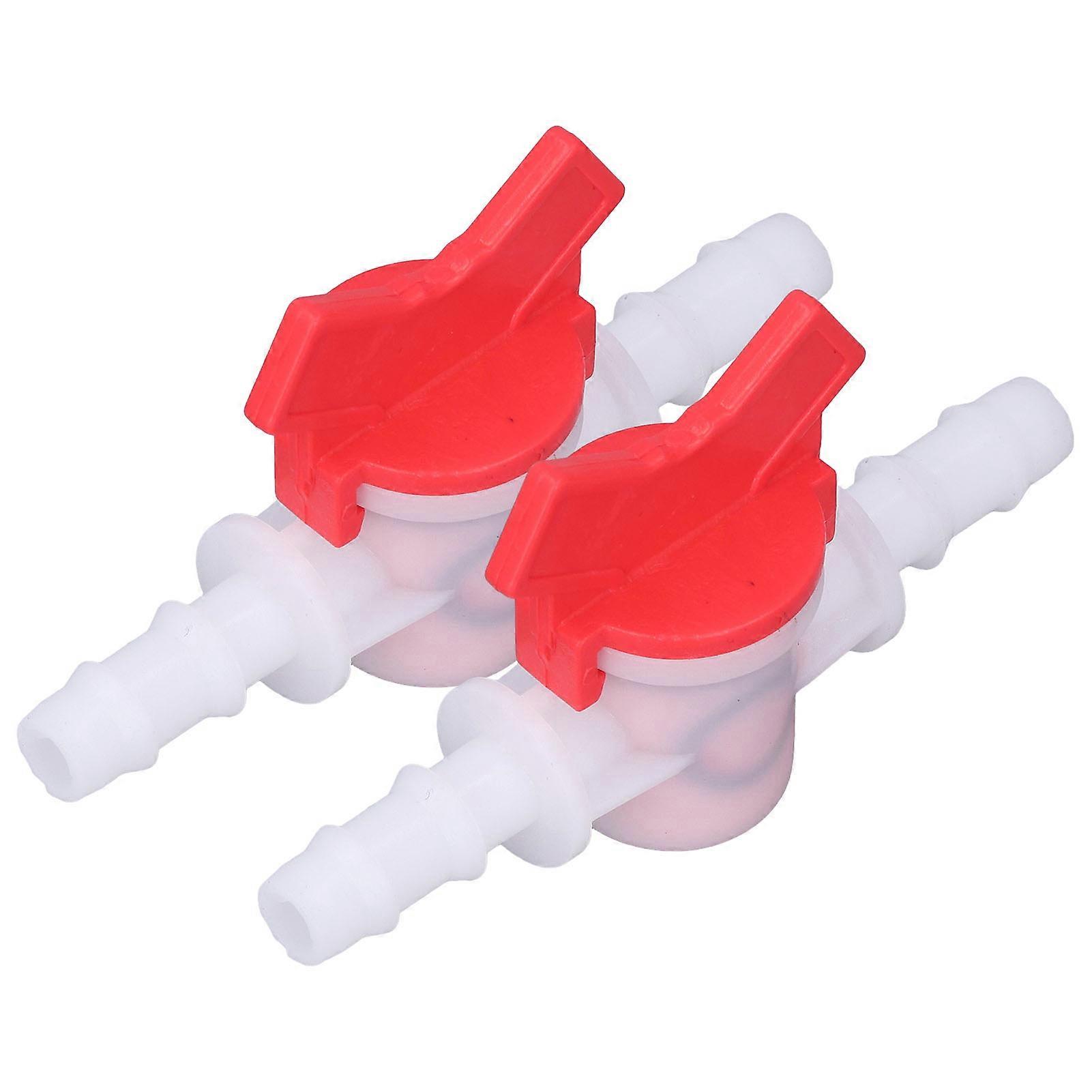 2Pcs Flow Control Valve Water Stop Controller Regulator ABS Switch Accessory Set Kit 10mm / 0.39in