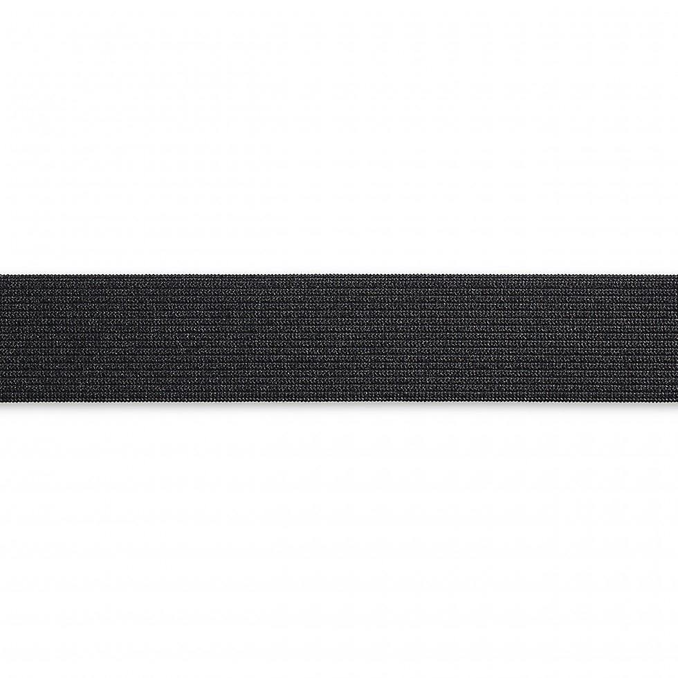 25mm Prym Soft Elastic Tape 1m Black - per pack