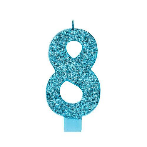 Amscan Glitter 8-års fødselsdagslys