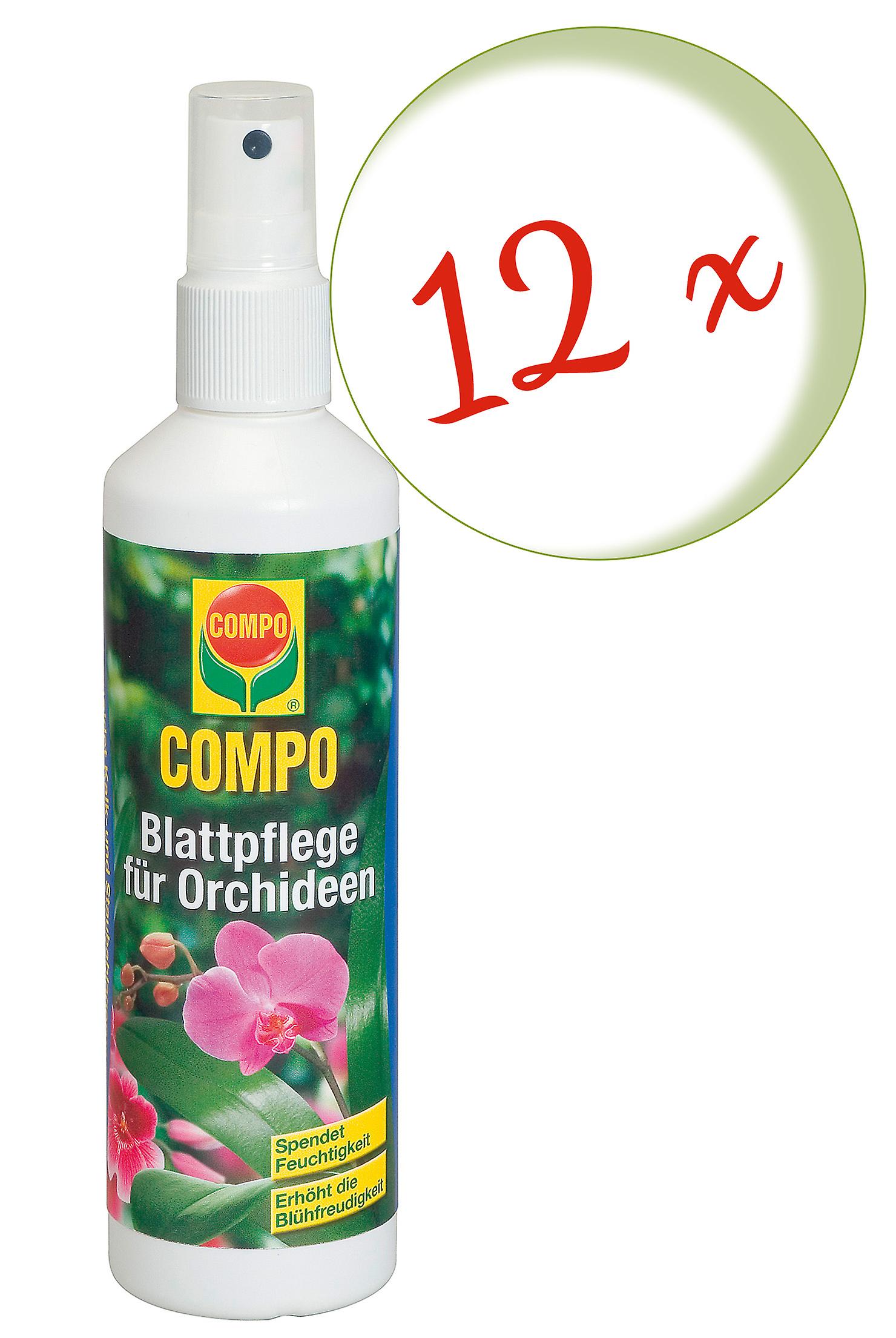 12 x COMPO leaf care for orchids, 250 ml