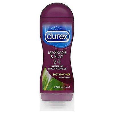 Durex Massage And Play, Soothing Touch, 2-in-1 Lubricant With Aloe Vera, 6.76 Oz