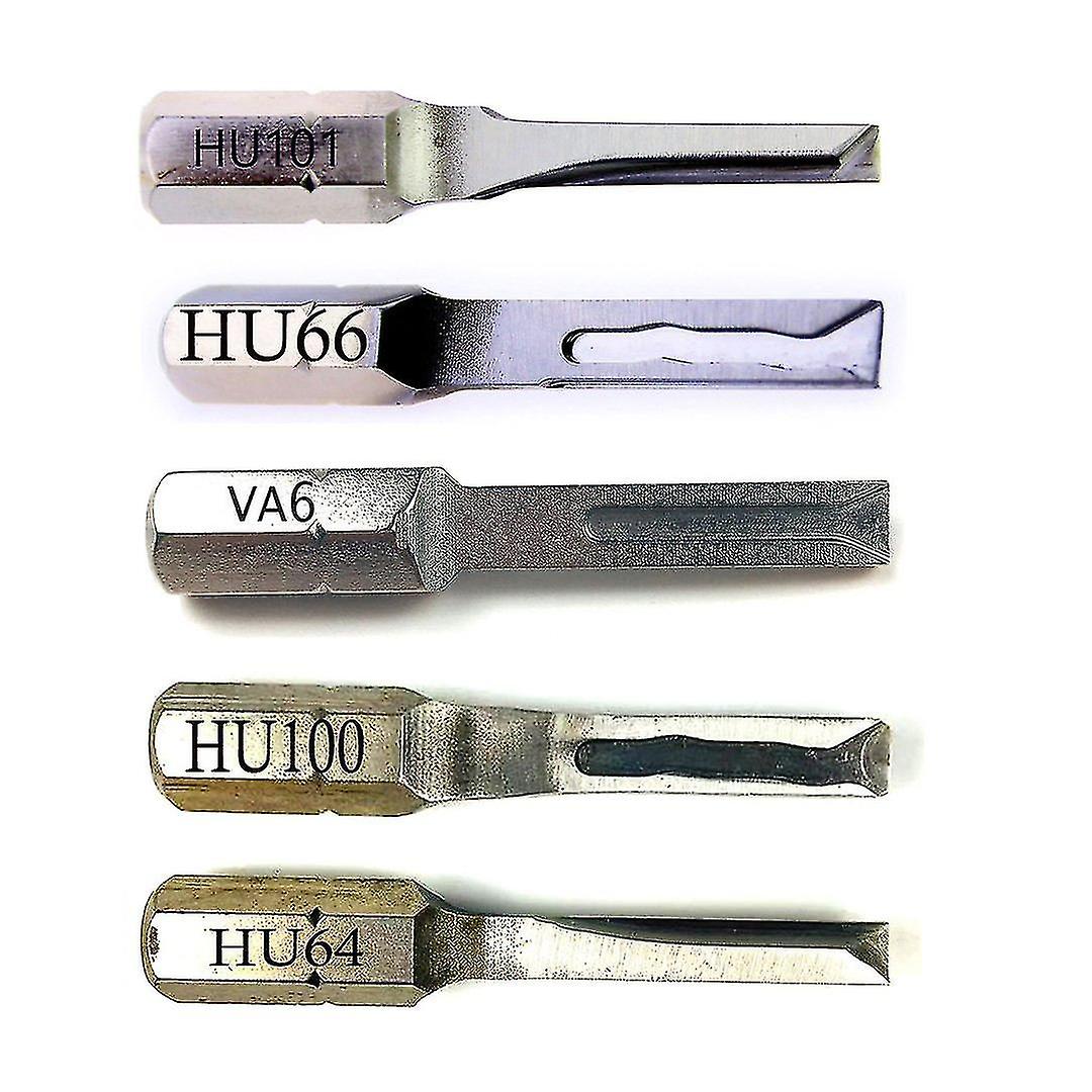 プロの車のキー鍵屋ツール5個パワーキーコンビネーションステンレススチールHu101 Hu64 Hu100 Hon66 Toy43強力なキーツール