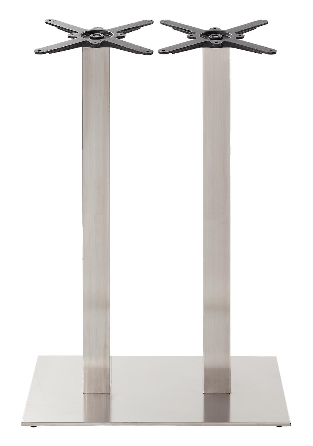 Rectangular stainless steel table base - Twin 1050 mm