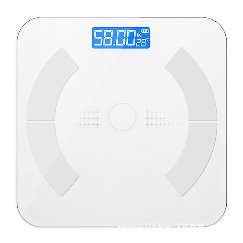 Intelligent Portable Home Weight Scale Dormitory Fitness High Precision Body ScaleWhite Battery