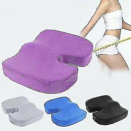 Memory Foam Cushion Pain Relief Office Seat U Pillow(gray)