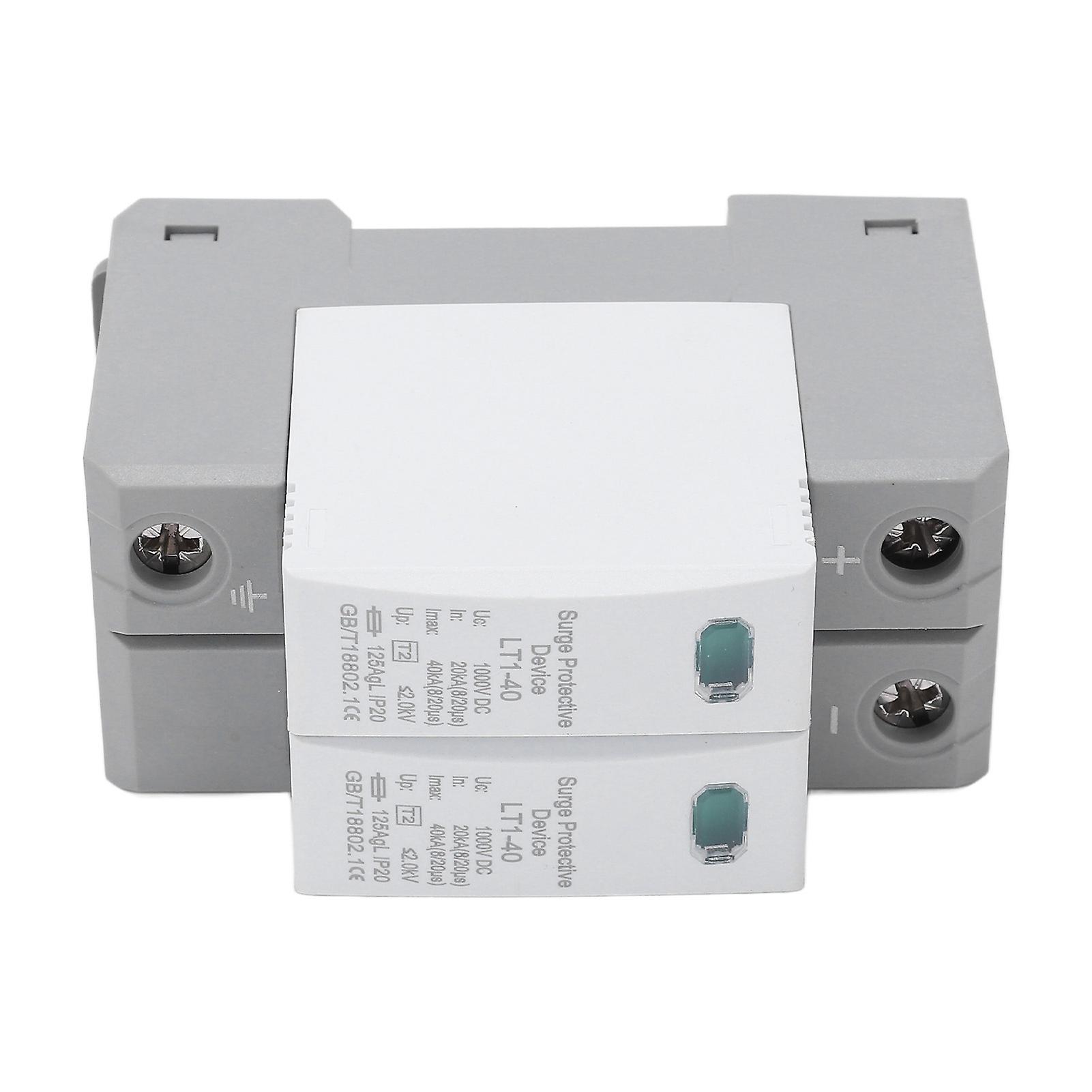 DC Surge Protective Device Modular Design Flame Retardant Quick Response Arrester Device 2P 40KA 1000V
