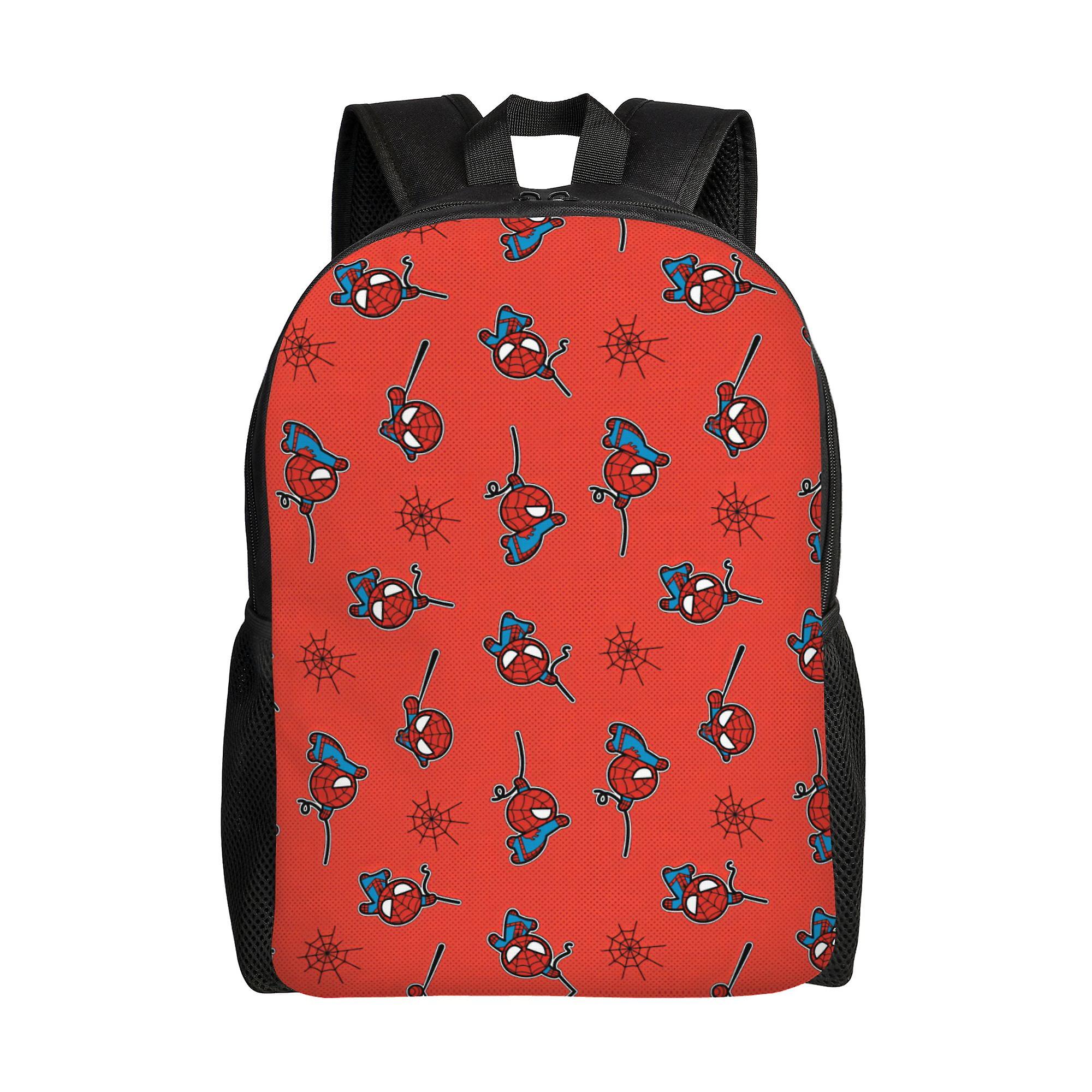 Spider Man Backpack, Adult Kids Simple Lightweight Casual Backpack for Children Student, Travel Backpack Laptop Backpack for College Work Camping