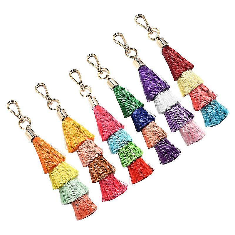 6pcs Tassel Keychain