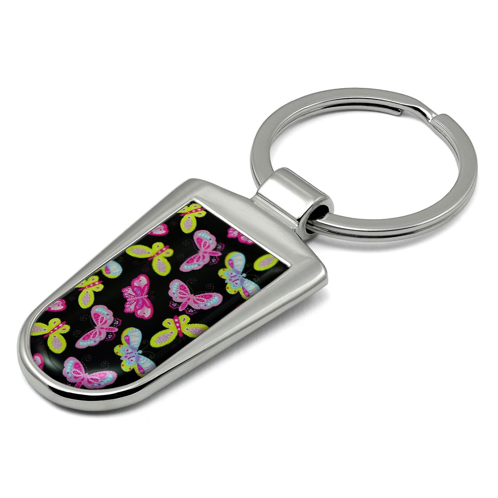Butterflies Print Key Ring - KRG-50.23