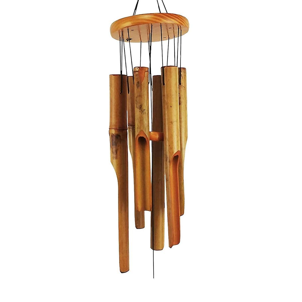 Bamboo Wind Chimes. 38 Inch Outdoor Indoor Hanging Decorative Wind Chimes. Has A Natural Soothing and Pleasant Sound