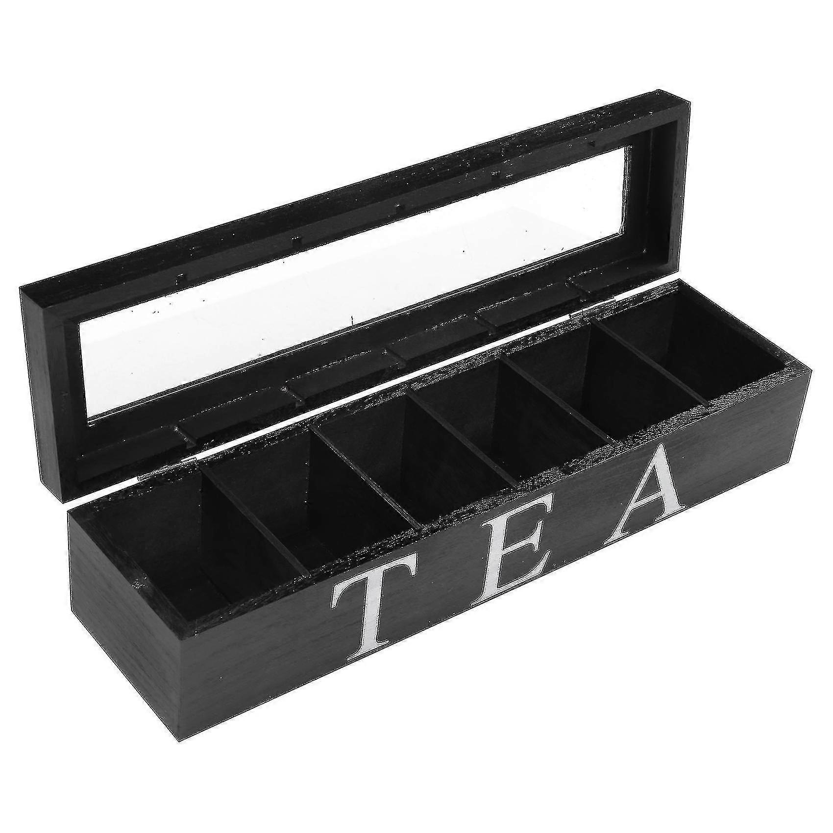 Coffe And Tea Box With Lid Coffee Tea Bag For Kitchen Cabinets B