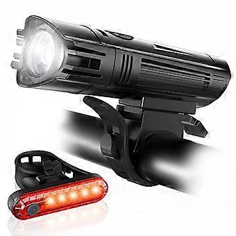 Super heldere fietsverlichtingsset, krachtige LED USB oplaadbare voorkant a
