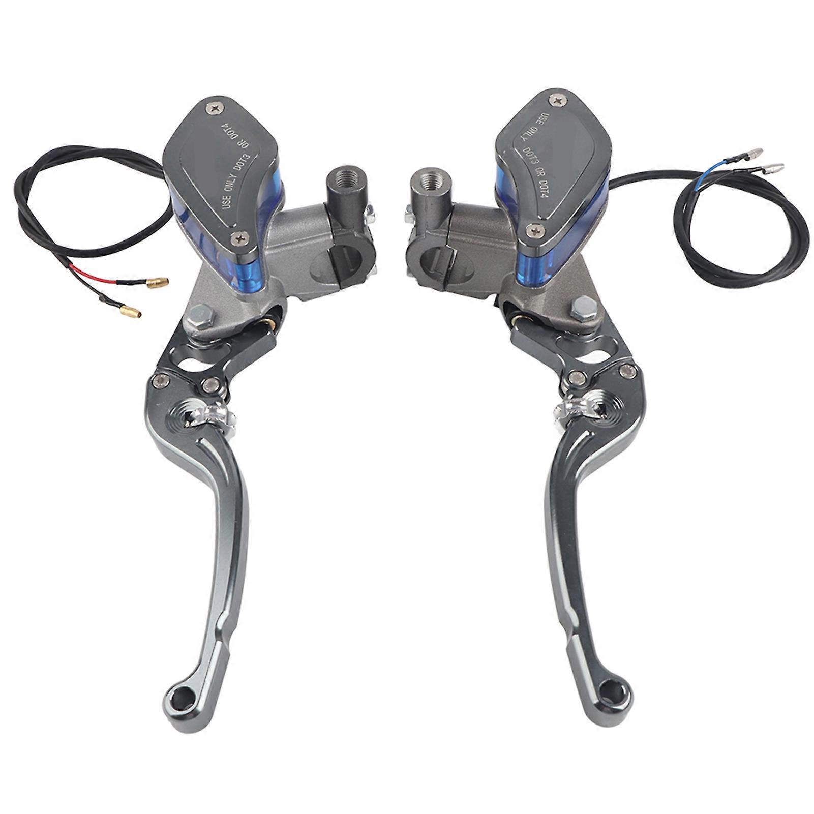 22mm Universal Motorcycle CNC Roller Adjustment Hydraulic Brake Pump Titanium E2U~03