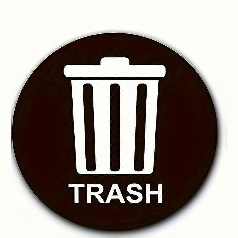 5 Inch Colored Trash Bin Recycling Sticker Label Chemical Recycling Trash Bin Logo Waterproof Vinyl