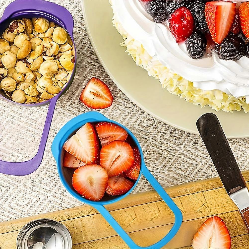 6pcs/set, Kitchen Baking Tools, Measuring Spoons Set, Stackable Plastic Measuring Spoons, Plastic Measuring Spoon With Graduated For Dry And Liquid In