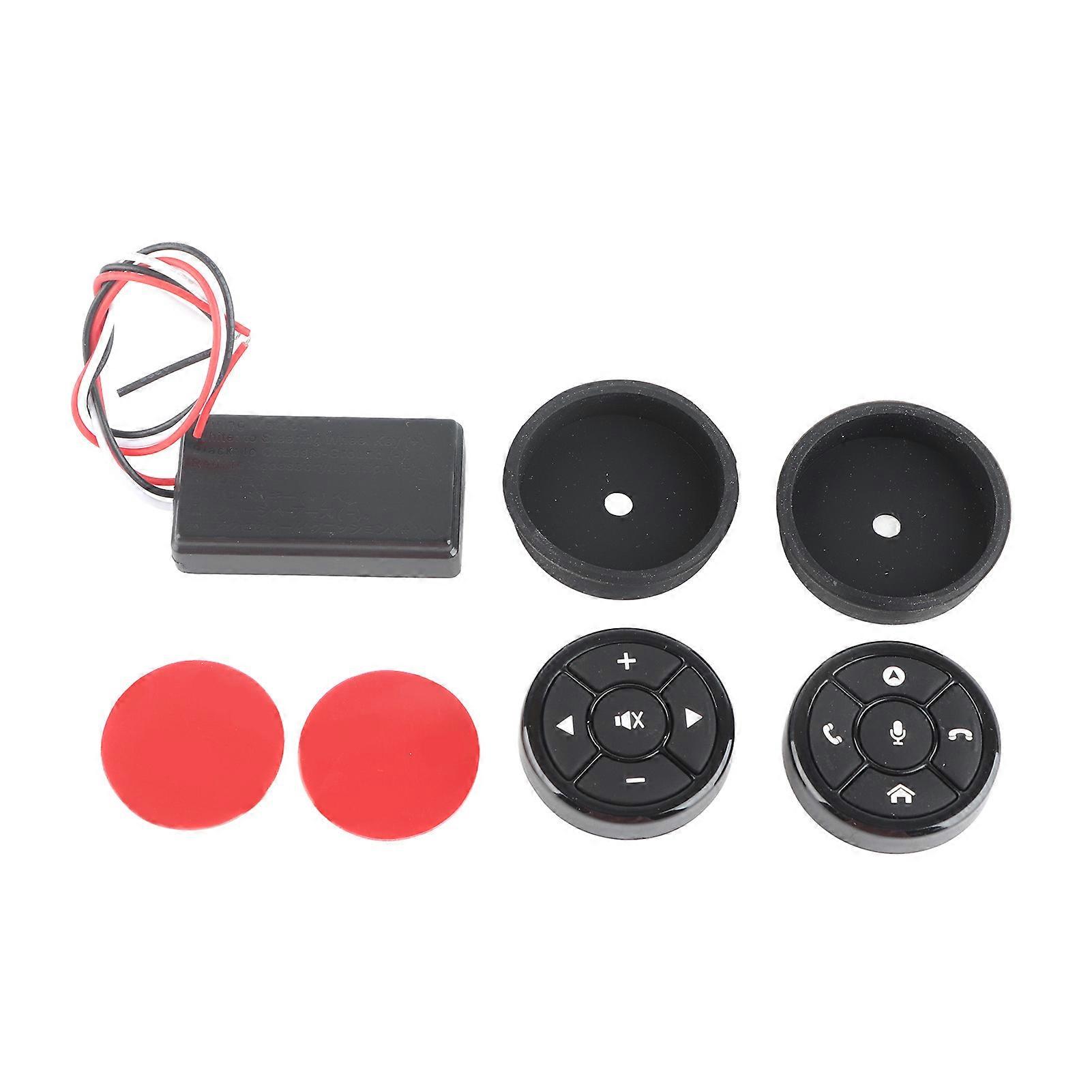 Steering Wheel Controller Wireless Bluetooth Radio Navigation Answer Phone Remote Control Buttons 10 Buttons