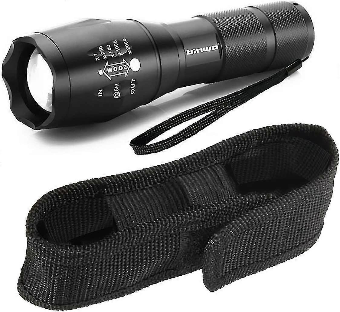 Flashlight Outdoor, Binwo Super Bright Cree Led Flashlight 2000 Lumen, 5 Modis