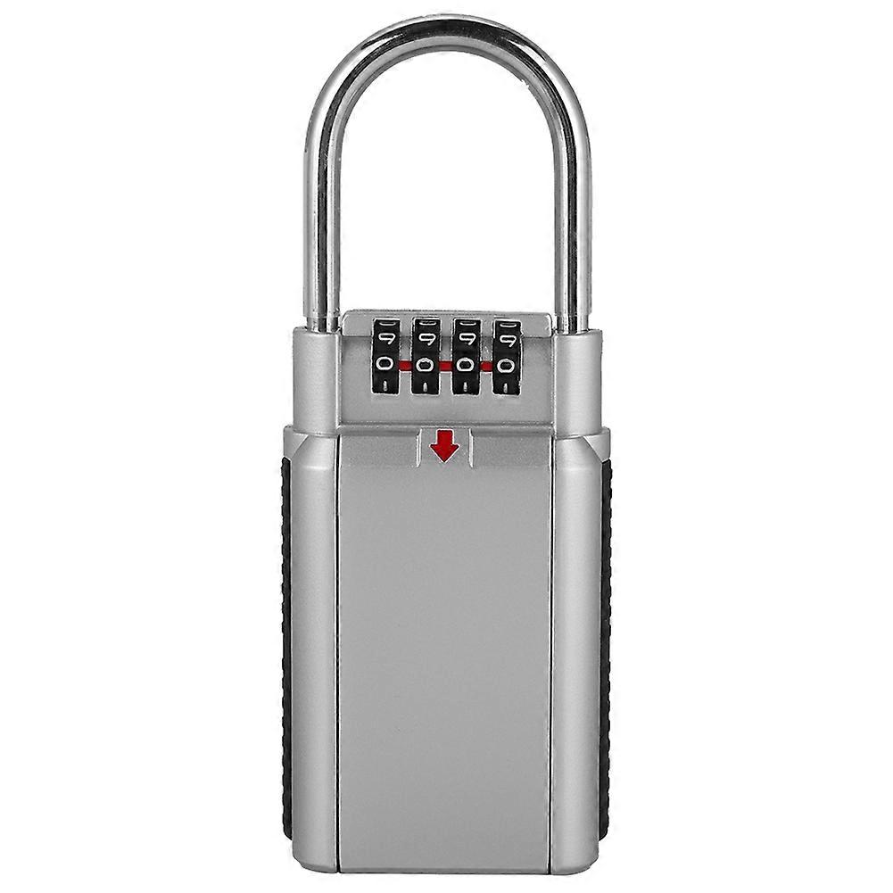 Metal Password Padlock Key Safe Storage Lock Box Lockbox