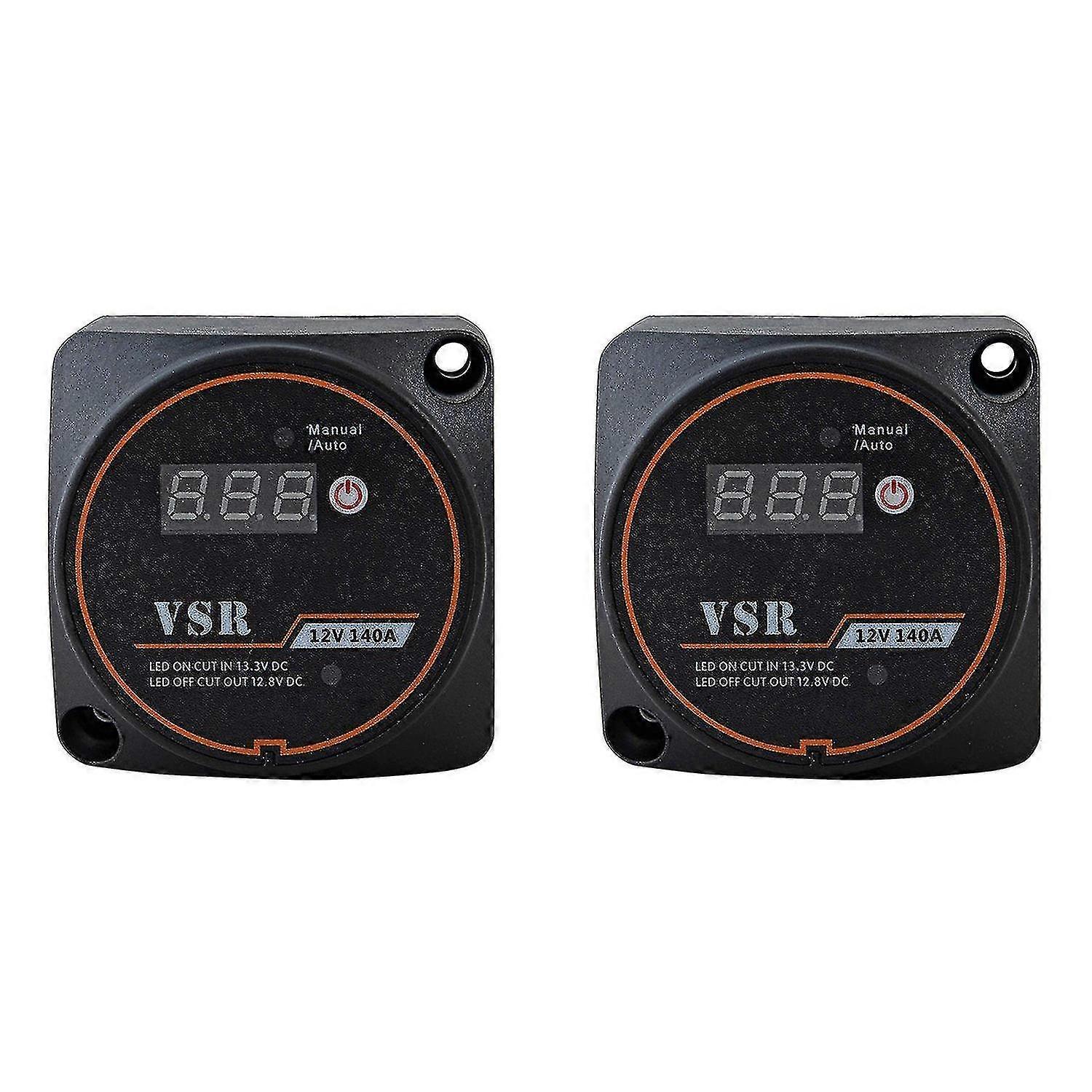 2x Digital Display 12v 140a Dual Isolator Volta Relay Isolator Fo