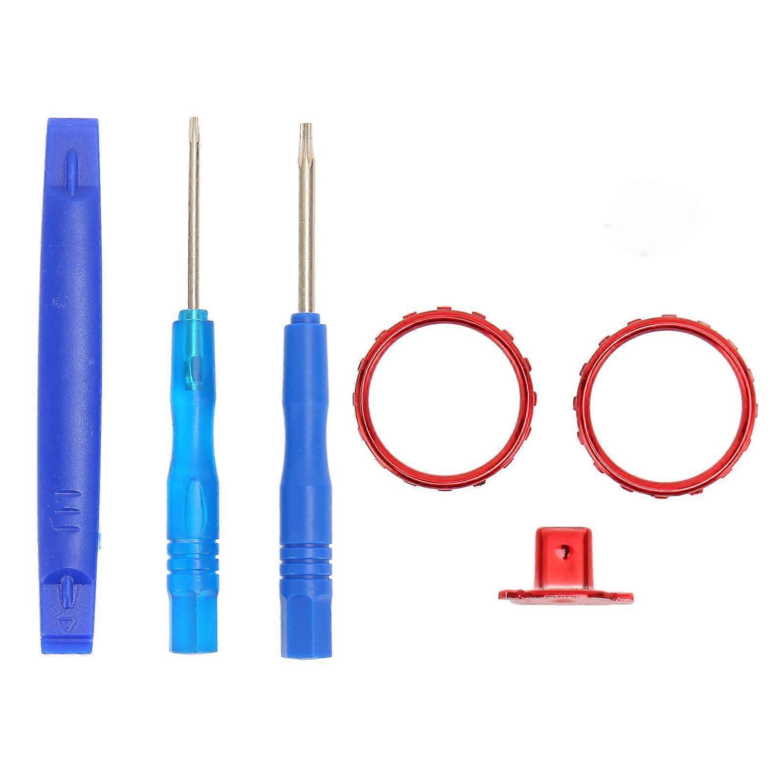 Decorative Accent Rings for Xbox Elite Series 2 Controller Matte Chrome Switch Buttons Replacement Parts Red