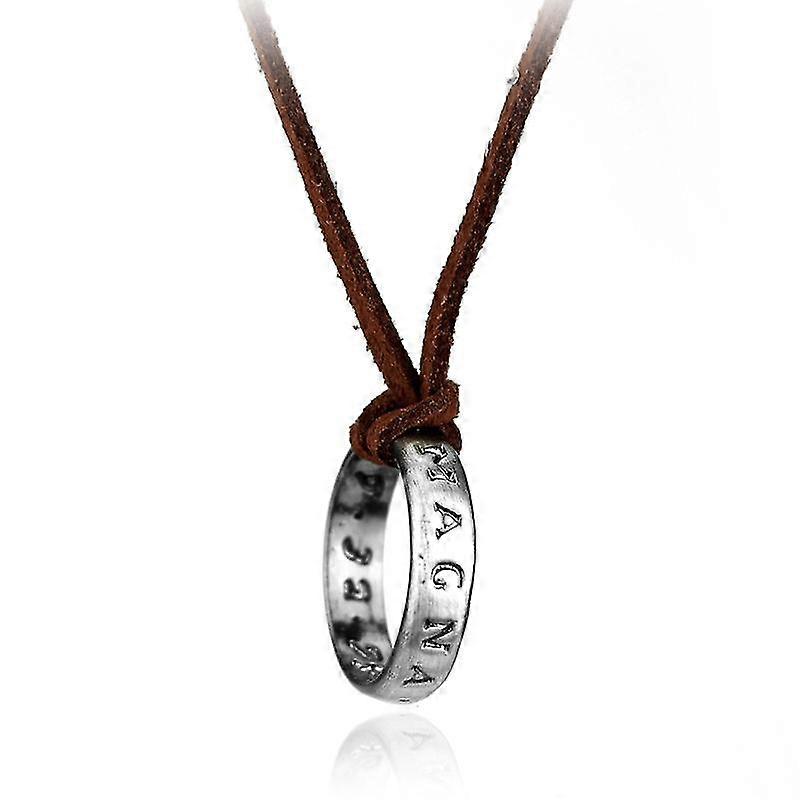 Non-mainstream Alloy Ring Pendant Necklace Ring Necklace
