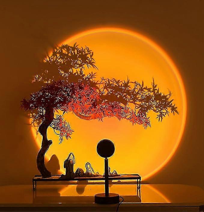 Sunset Red Projector Light, Sunset Projection LED Light, Night Light, USB Powered for Decorating Your Own Media Background Room