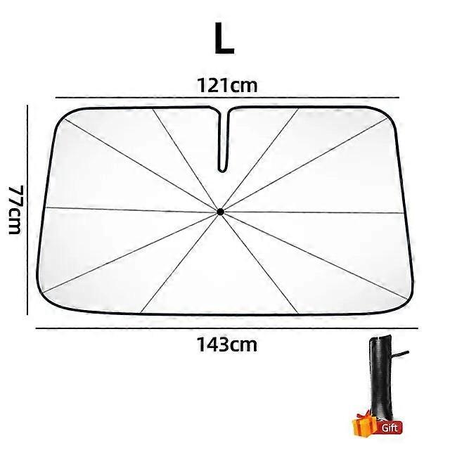 Car Window Sunshade - Sunblock And Sun Shield. Windshield Cover For Inside Car Front Board.
