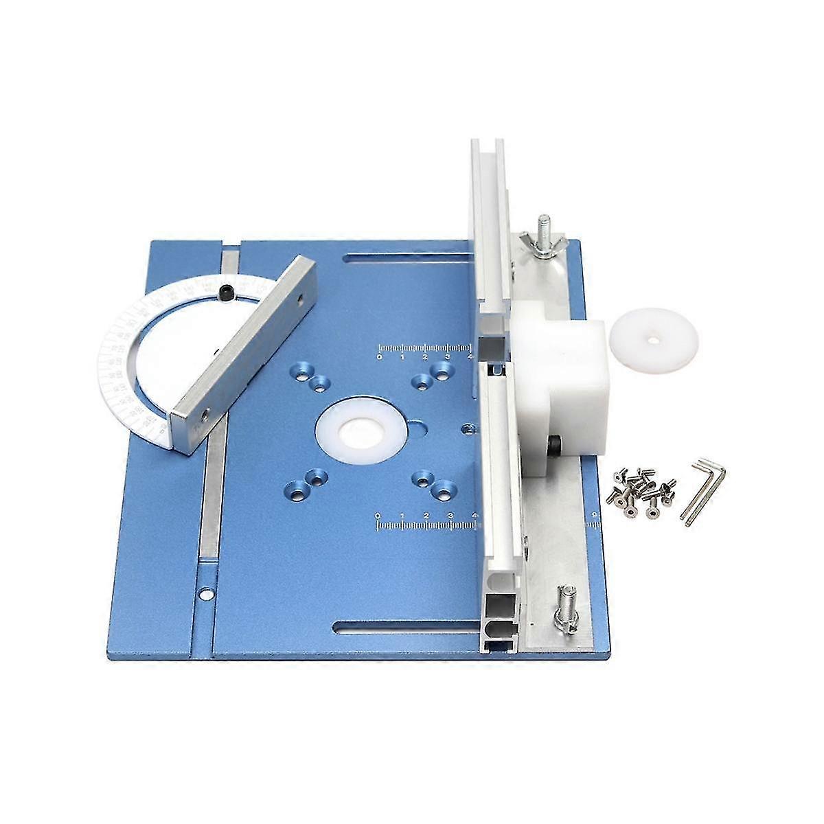 جهاز التوجيه الجدول إدراج لوحة النجارة المتقلب الكهربائية الخشب طحن الوجه لوحة مع مقياس ميتري ل