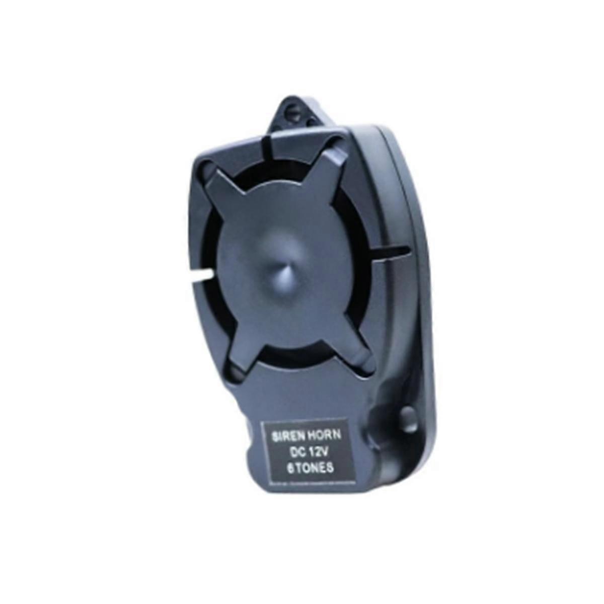 Alarm Horn Siren Buzzer 12V Six-Tone 110 Points Small Size and Easy to Install High Decibel Flat Bo