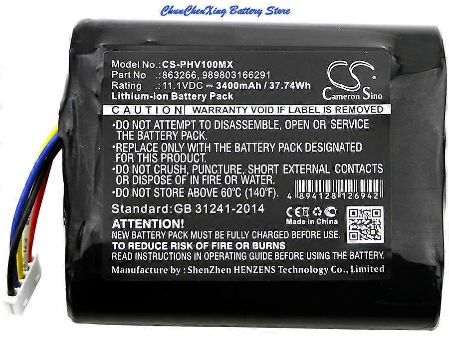 CS 2600mAh / 3400mAh Akku für Philips VS2+ Monitore Monitor VS1 VS2 Vsi SureSigns VM1 tragbarer Monitor