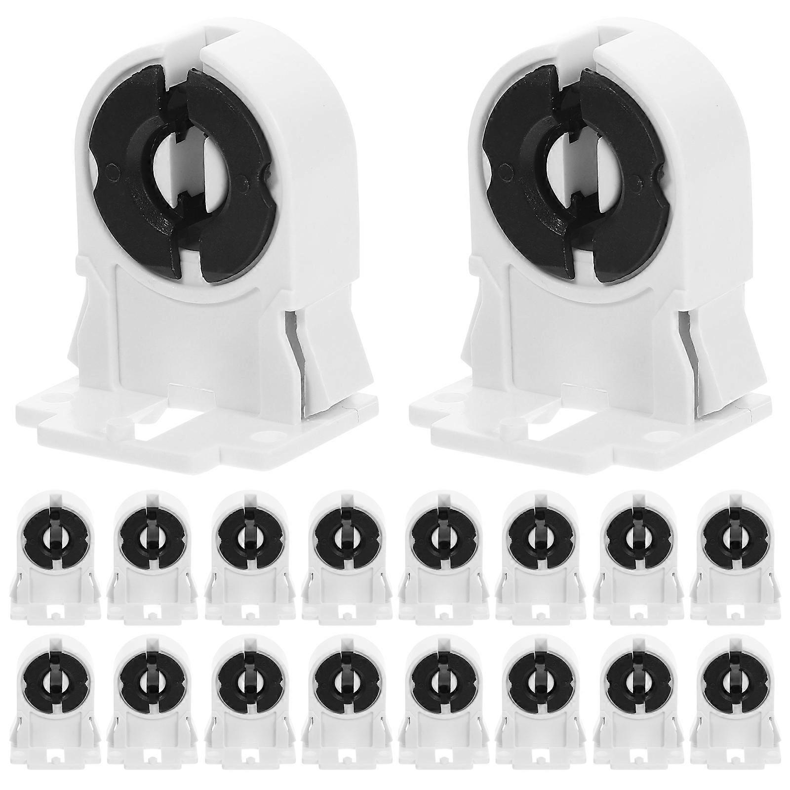 50pcs Fluorescent Tube Light Socket Holder Lamp Tube Holder Tube Light Bracket