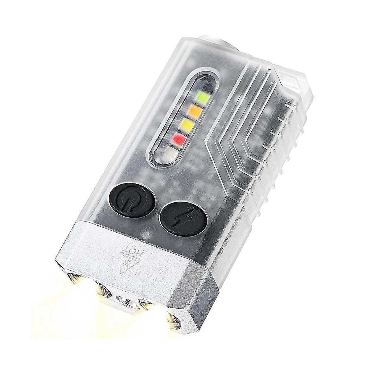 Mini LED Keychain Flashlight, Rechargeable with 14 Modes 1000LM Small Powerful Torch IPX4